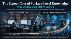 The Career Cost of Surface-Level Knowledge: Why Shallow Skills Stall IT Careers