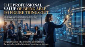 The Professional Value of Being Able to Figure Things Out
